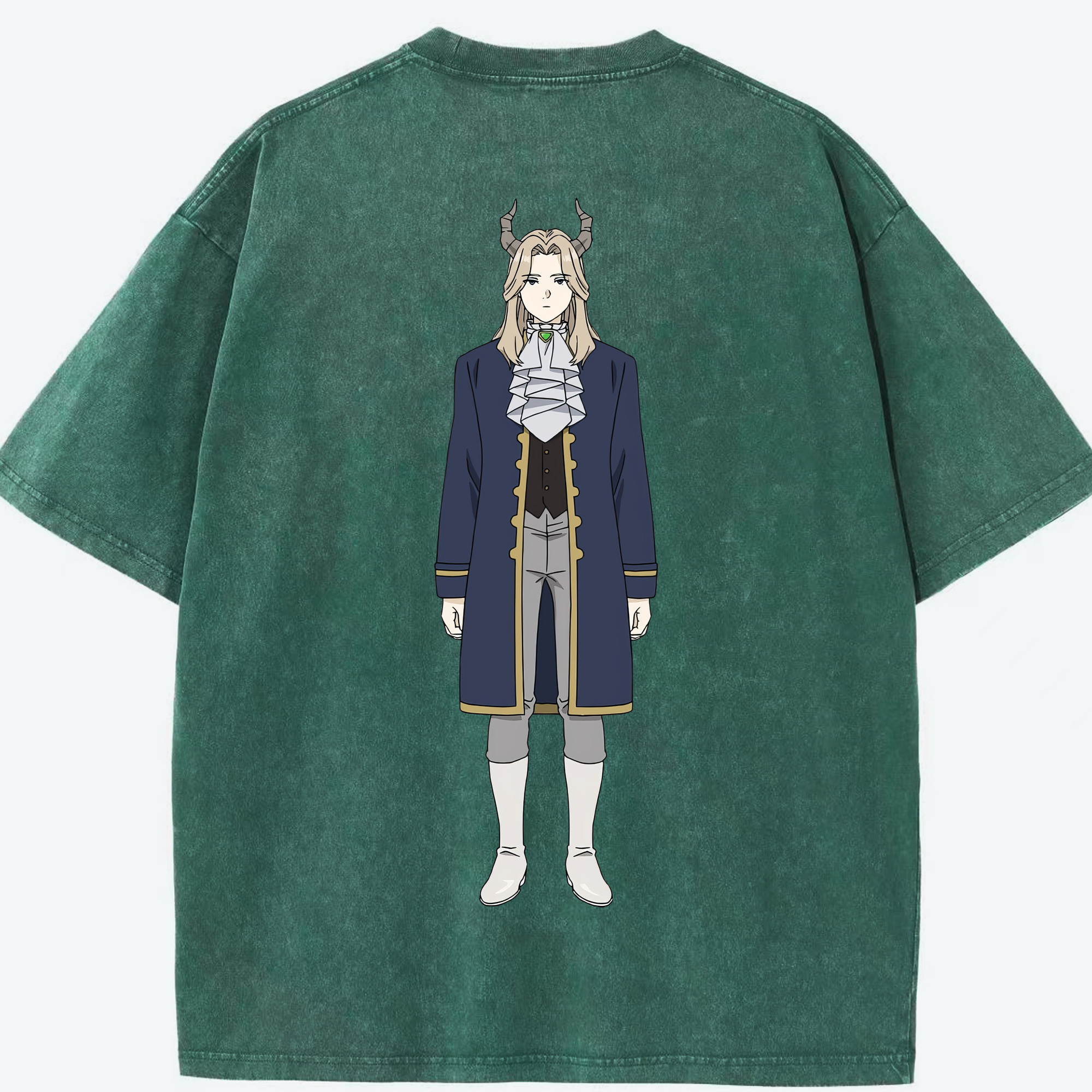 （画像用） 葬送のフリーレン Frieren 綿100% ヴィンテージ風 半袖Tシャツ（背面プリント）